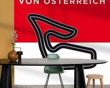 My F1 Osterreichring Race Track Minimal Poster by Chungkong Art