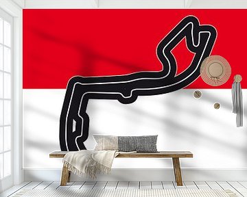 My F1 MONACO Race Track Minimal Poster van Chungkong Art