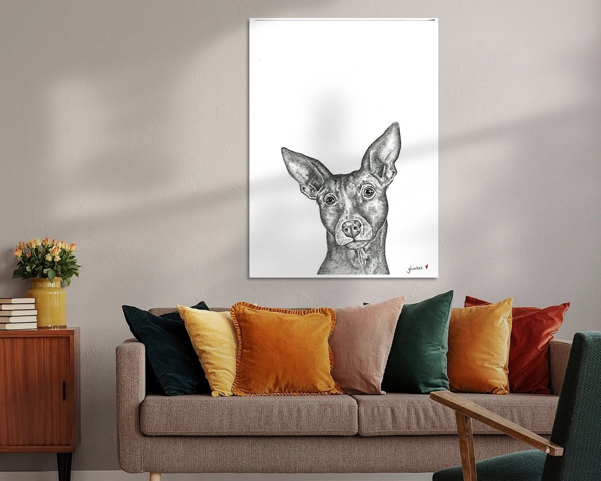 Example of the artwork in a room