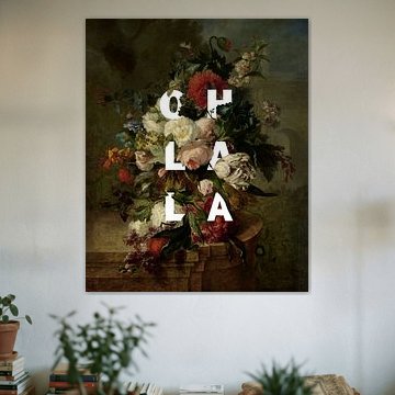 "Oh La La" (Botanischer Druck mit Typografie) von Studio POPPY