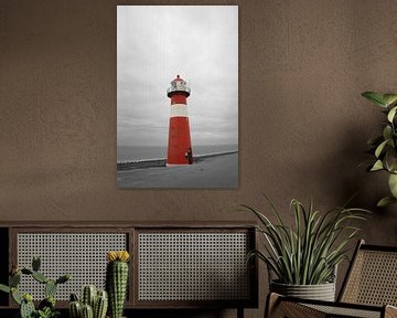 Lighthouse in Westkappelle, the Netherlands sur Joyce Loffeld