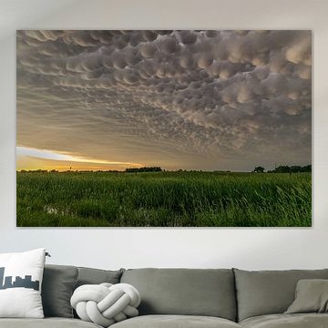 Mammatus Clouds over Nebraska