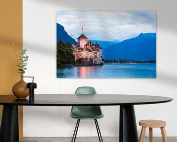 Schloss Chillon am Genfersee in der Schweiz von Werner Dieterich