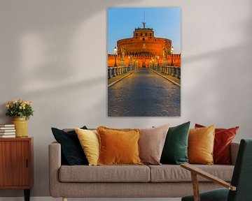 Sonnenaufgang San Angelo Brücke und Schloss Sant Angelo von Henk Meijer Photography