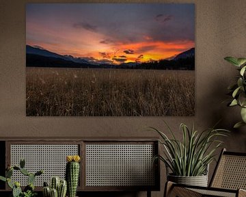 Sunset Hermagor, Austria by Thomas Bartelds