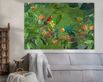 Exotic Birds In Tropical Paradise by Andrea Haase