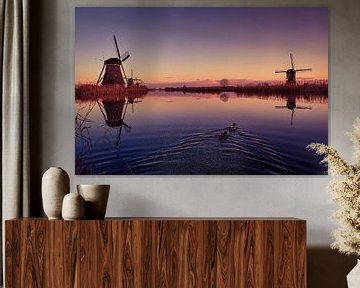 Zonsondergang in Kinderdijk von Roy Poots