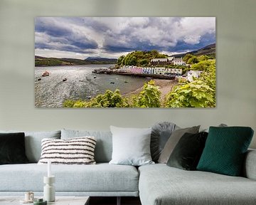 Portree op het eiland Skye in Schotland van Werner Dieterich