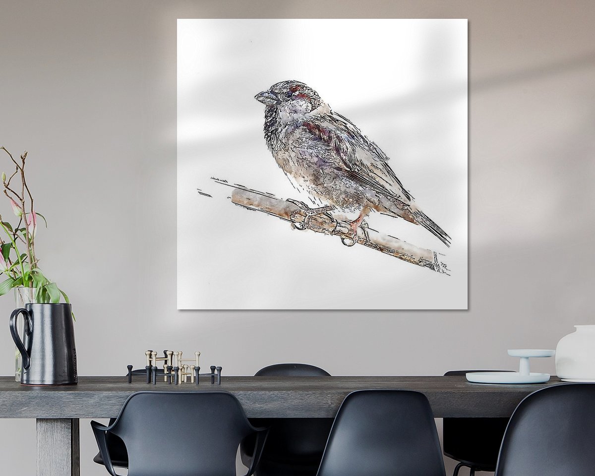 Example of the artwork in a room