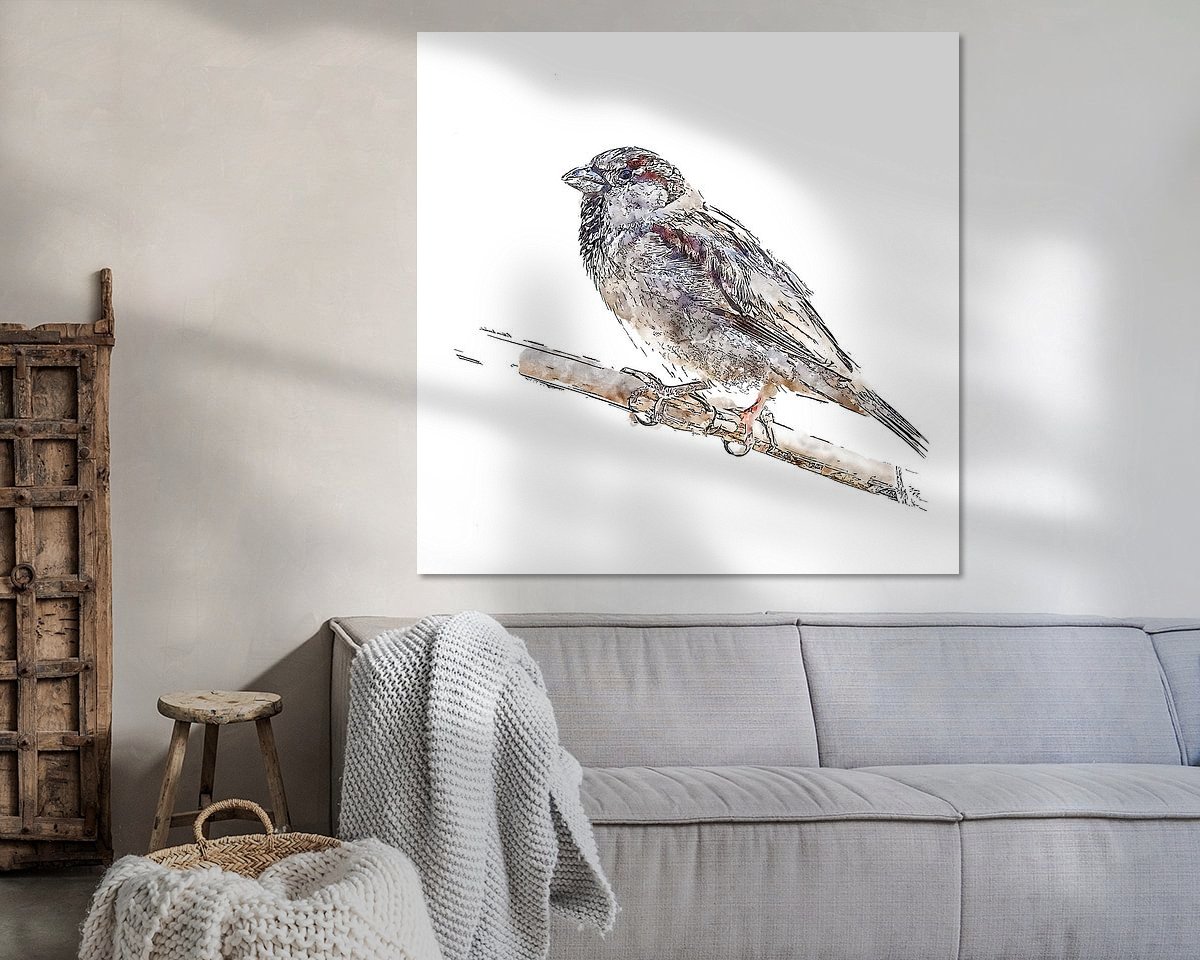 Example of the artwork in a room