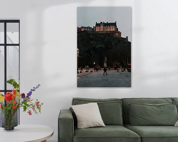 Edinburgh Castle vanaf New Town van Manon Visser