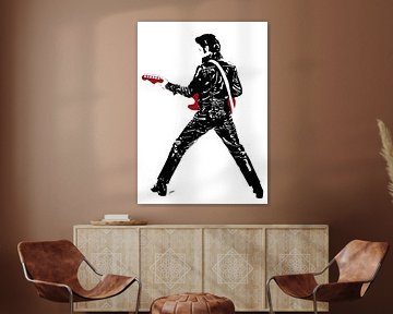 Leather Elvis van Jarod Art