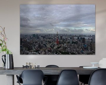 Tokyo Skyline van Wessel Smit