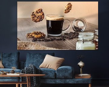 Zwarte Koffie met Zwevende Koekjes van Steven Otter