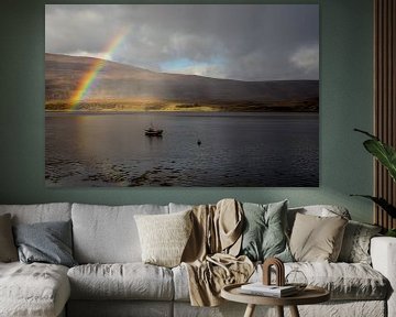Regenbogen in Schottland von Hans Moerkens