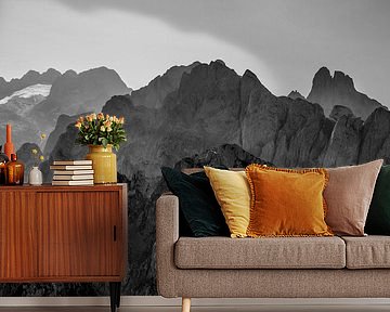 Mountain landscape black & white by Coen Weesjes