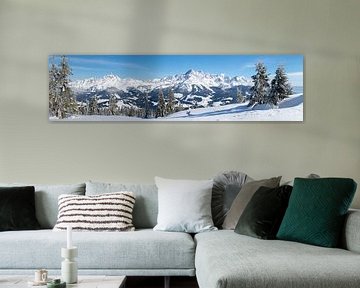Panorama de la montagne "Dachstein en hiver". sur Coen Weesjes