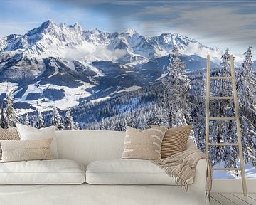 Mountain Landscape "Cabin in the winter" by Coen Weesjes