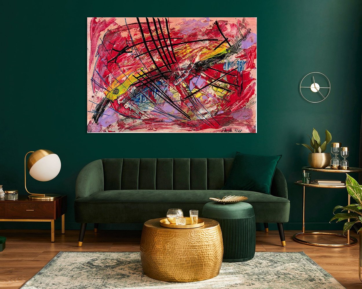 Example of the artwork in a room