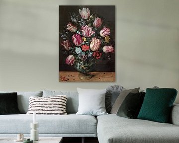 Vaas met tulpen, Andries Daniels en Frans Francken (II)