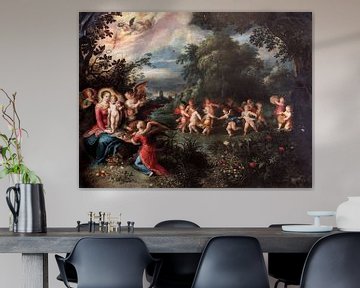 Madonna mit Kind in einer Landschaft, Frans Francken der Jüngere und Abraham Govaerts