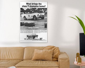 Vintage advertentie ‘65 Sunbeam Alpine!