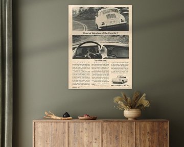 Vintage advertentie 1965 PORSCHE van Jaap Ros