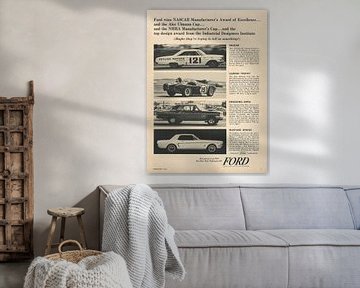 Art vintage print 1965 FORD! by Jaap Ros