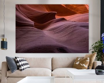 Kleurrijk lijnenspel Antelope Canyon van Jeffrey Van Zandbeek