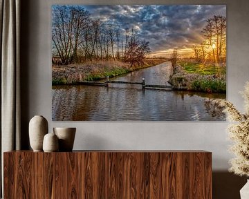 zonsondergang in de polder van Robin Pics (verliefd op Utrecht)