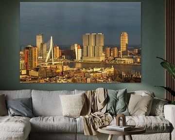 Rotterdam in the golden hour van Ilya Korzelius