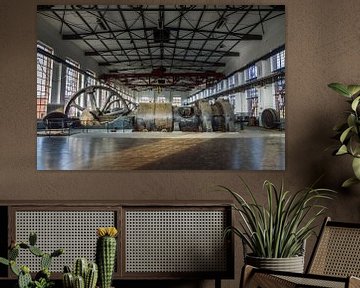 Industriële foto van een mooie fabriek met grote machines van Patrick Verhoef