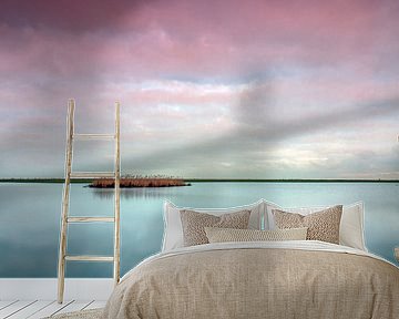 Sonnenuntergang auf den Oostvaardersplassen