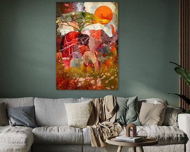 Example of the artwork in a room