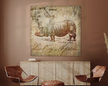 Vintage Nashorn von Andrea Haase