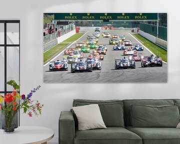 Das Rennen von FIA WEC startet in Spa Francorchamps mit Porsche auf der Pole Position von Sjoerd van der Wal Fotografie