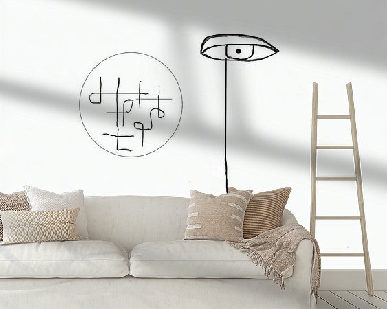 Example of the artwork in a room