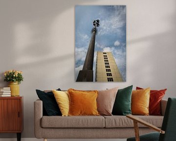 Toren en lichtmast van de Bijlmerbajes van Yannick uit den Boogaard