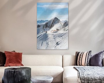 Schneelandschaft - schaufelsptize - Fulpmes - Stubai - Tirol - Berge - Schnee - blauer Himmel - Oste von Erik van 't Hof