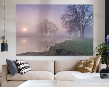 Zonsopkomst met mist! van Rossum-Fotografie