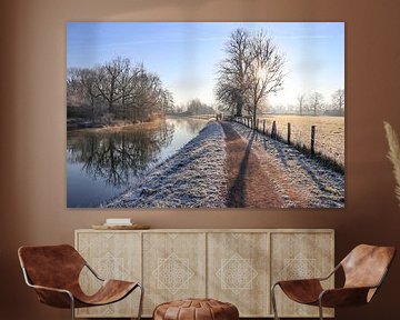 Een kraakheldere winterochtend langs de Kromme Rijn van Arthur Puls Photography