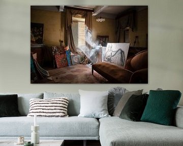 Verlaten Kunst in Huis. van Roman Robroek - Foto's van Verlaten Gebouwen