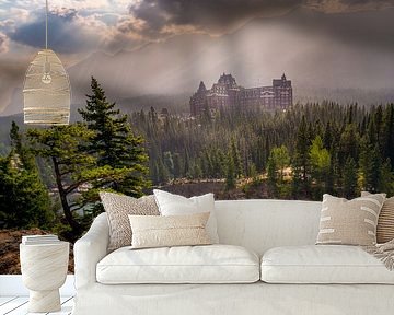 Castle with waterfall by Dennis Werkman