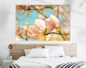 Lentebloesem magnolia 4 van Joske Kempink