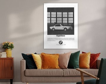 Vintage advertentie 1970 BMW 2800 CS Coupe van Jaap Ros