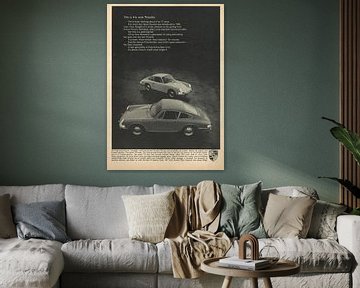 Vintage advertentie 1966 PORSCHE 911 912 van Jaap Ros