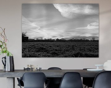 vue large avec le soleil levant sur Lieke van Grinsven van Aarle