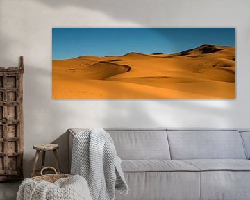 De zandduinen van Erg Chebbi in de Sahara van Dennis Wierenga