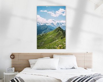 Sunny Alps Landscape by Patrycja Polechonska