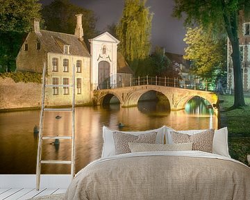 Brugge in de avond van Mark Bolijn